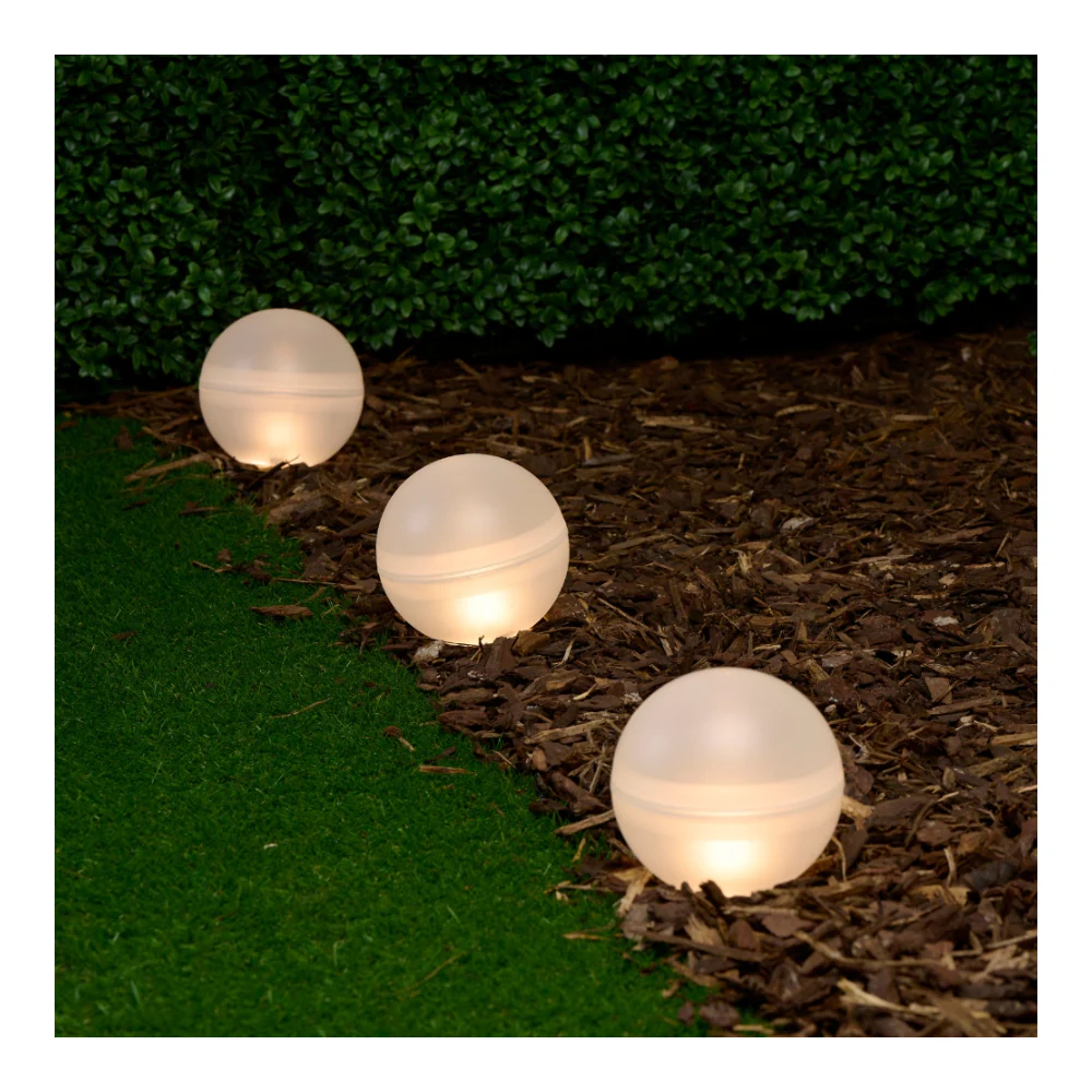 Grundig Colour Changing Solar Globe Stake Lights | Pack of 5, Warm White - Image 4