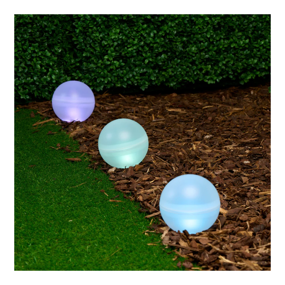 Grundig Colour Changing Solar Globe Stake Lights | Pack of 5, Warm White - Image 5