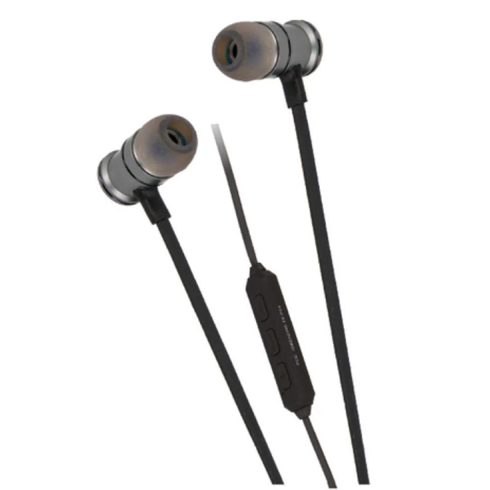 Grundig Metal Pro Bluetooth Stereo Black Earphones with Microphone