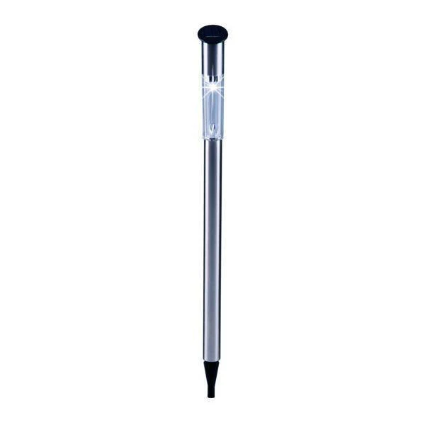 Grundig Silver Solar Garden Lamp | 70cm