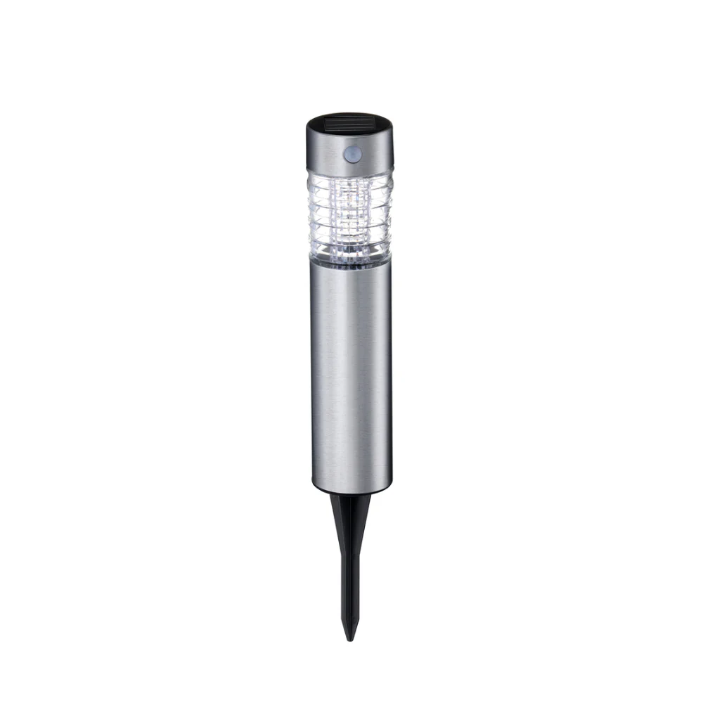 Grundig Solar LED Garden Stake Light | Ø6 x 39cm, Stainless Steel, IP44 - Image 2