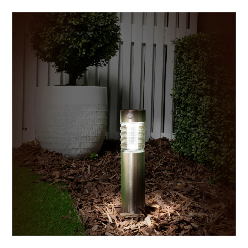 Grundig Solar LED Garden Stake Light | Ø6 x 39cm, Stainless Steel, IP44 - Image 3
