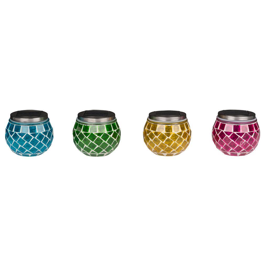 Grundig Solar LED Mosaic Ball Light | Assorted Colour | 10 x 9cm - Image 6