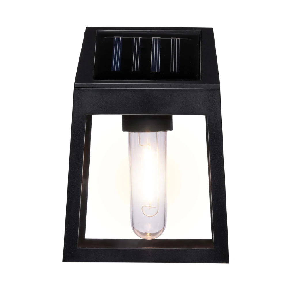 Grundig Solar Wall Lantern Light | Warm White, IP44, Black, 6–8 Hours - Image 2