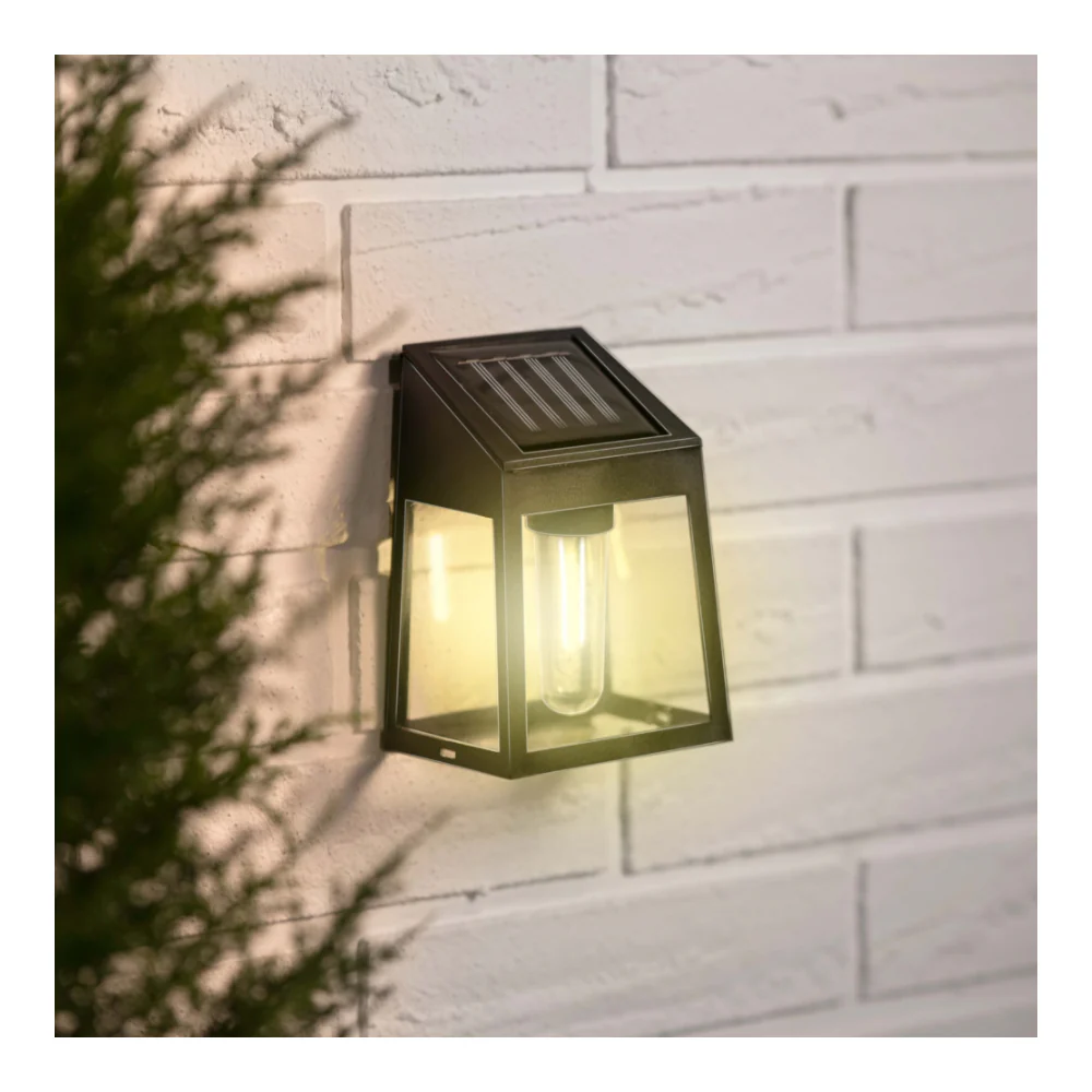 Grundig Solar Wall Lantern Light | Warm White, IP44, Black, 6–8 Hours - Image 5