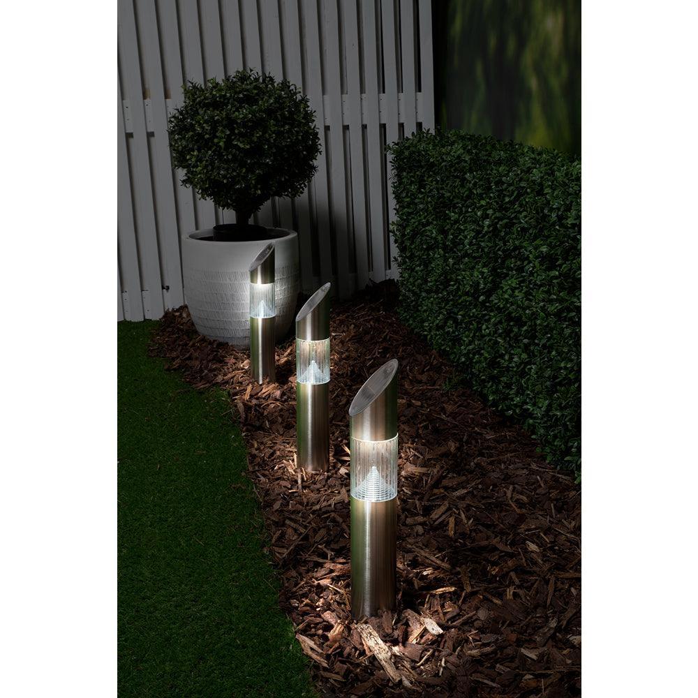 Grundig Stainless Steel Solar Lamps | Set of 3 - Image 2