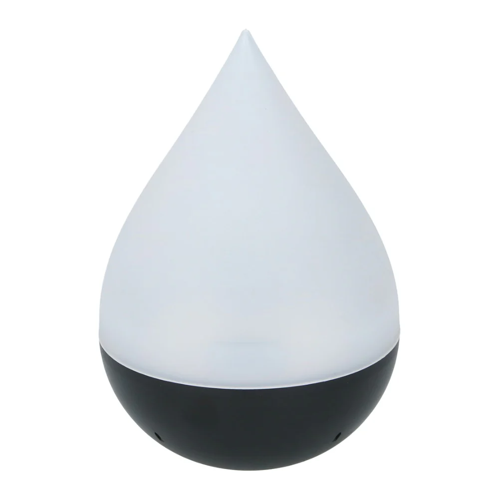 Grundig Teardrop Solar LED Table Lamp | 14.5 x 20cm, White and Black