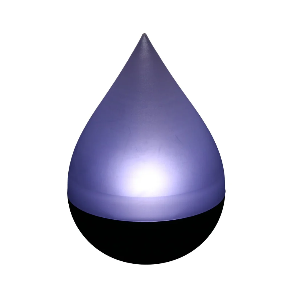 Grundig Teardrop Solar LED Table Lamp | 14.5 x 20cm, White and Black - Image 2