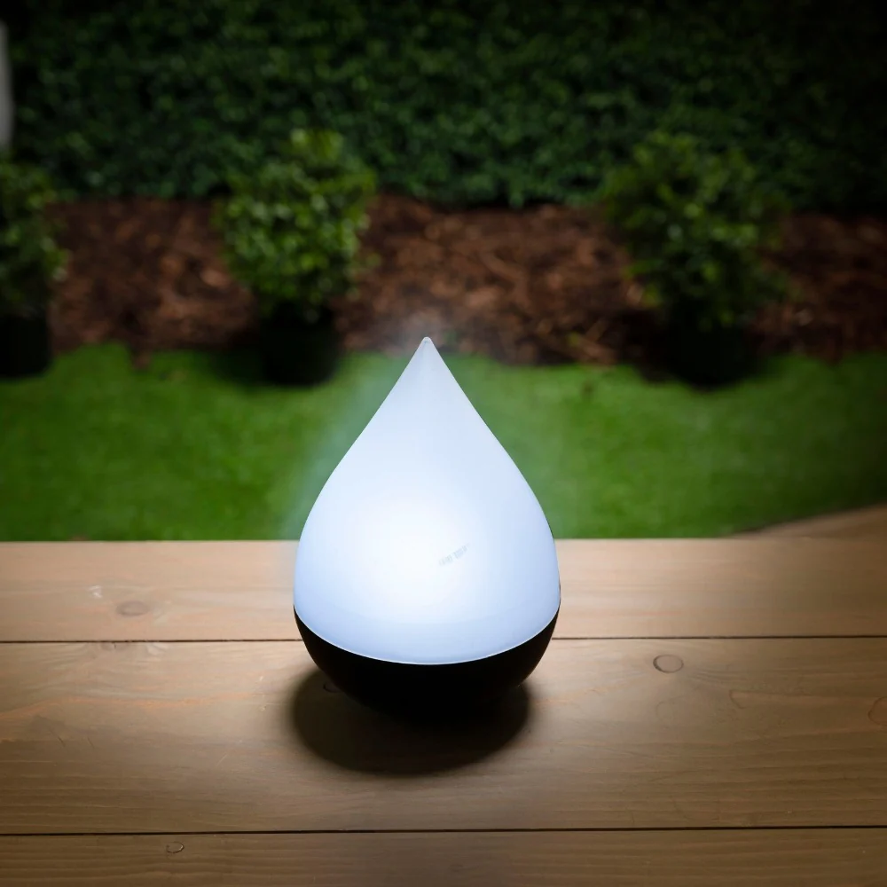 Grundig Teardrop Solar LED Table Lamp | 14.5 x 20cm, White and Black - Image 3