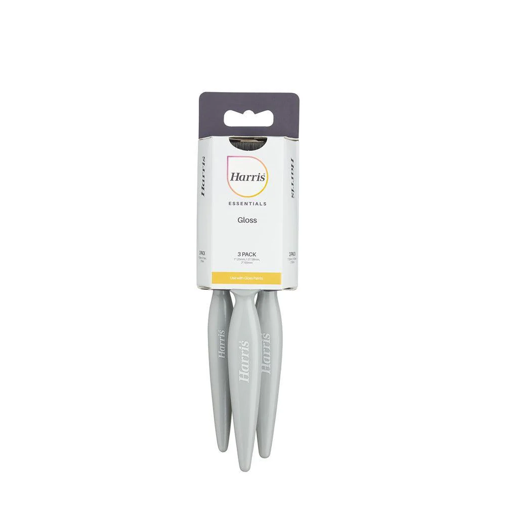 Harris Essentials  GlossPaint Brush | Pack of 3 - Image 2