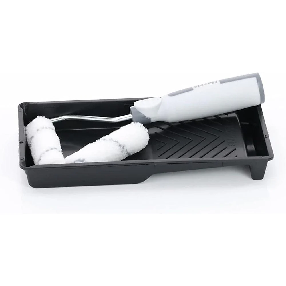 Harris Seriously Good Walls & Ceilings Medium Pile Paint Roller Set with Tray | 4in| 2 Sleeves - Image 9