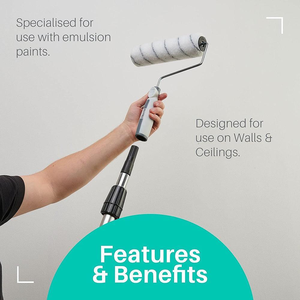 Harris Seriously Good Walls & Ceilings Sleeve Set | 9in| Pack of 4 - Image 7