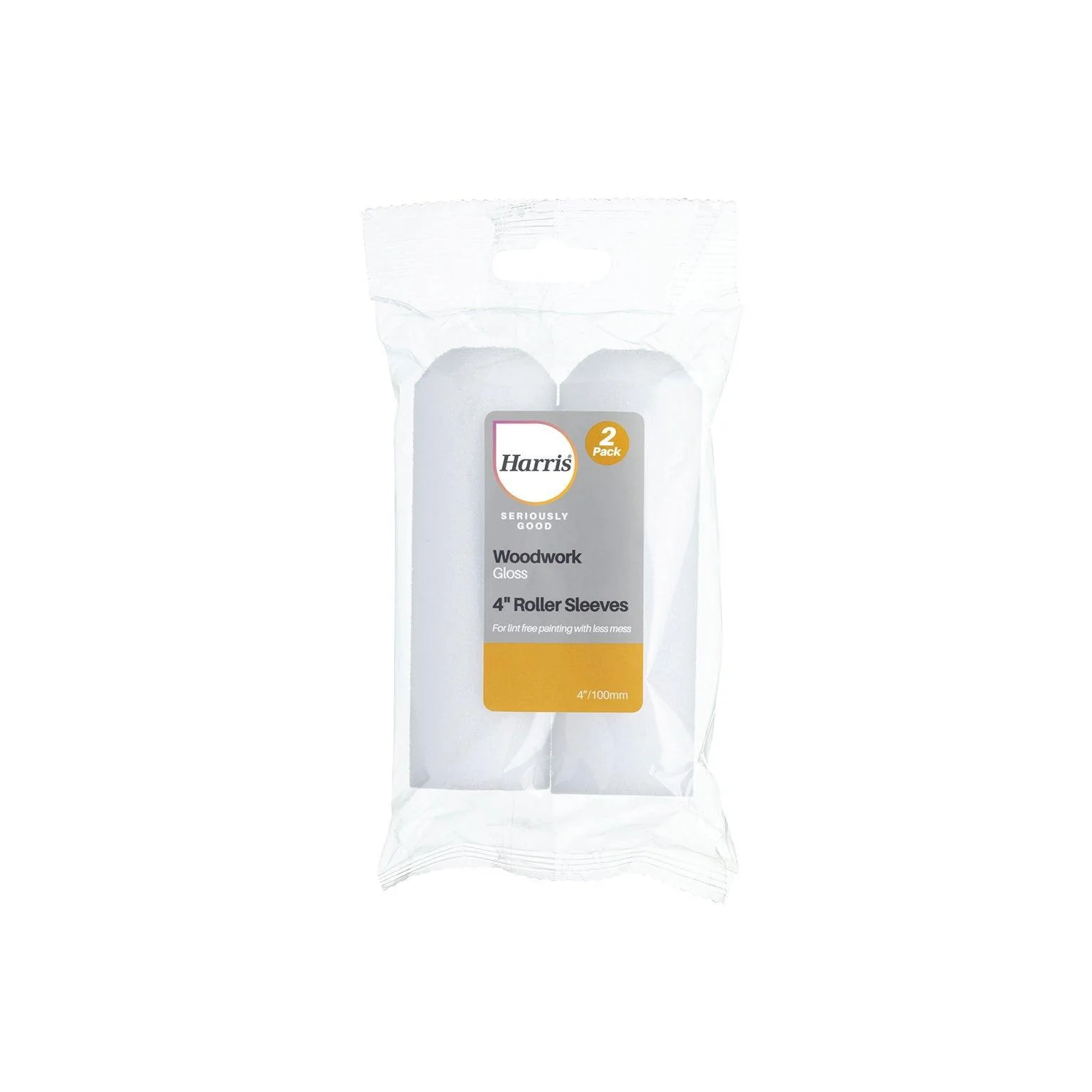 Harris Seriously Good Woodwork Gloss Roller Sleeves | 4in | Pack of 2