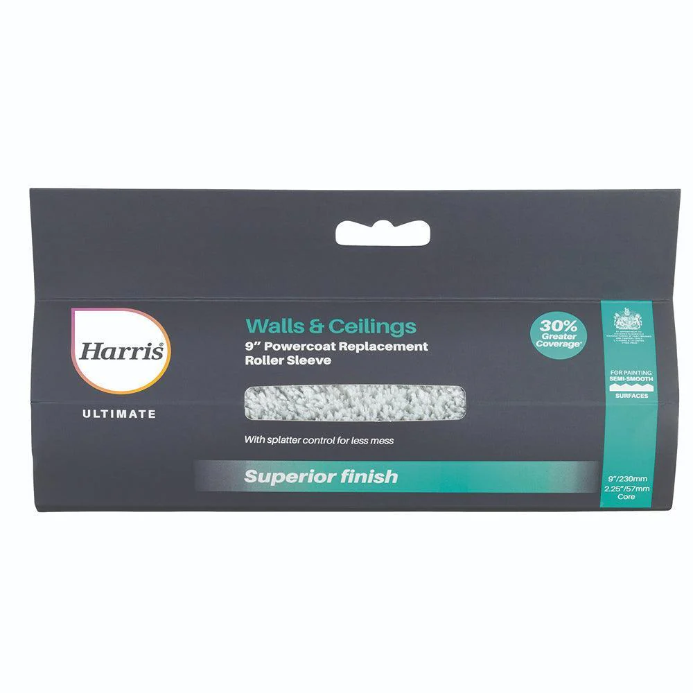 Harris Ultimate Walls & Ceilings Powercoat Medium Pile Roller Sleeve | 9in