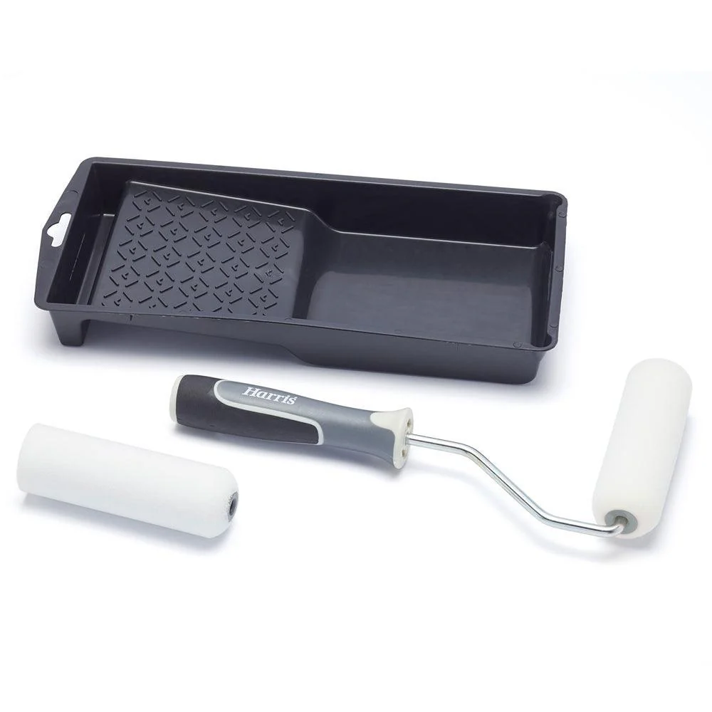 Harris Ultimate Woodwork Gloss Roller Set | 4in | 2 Sleeves - Image 2