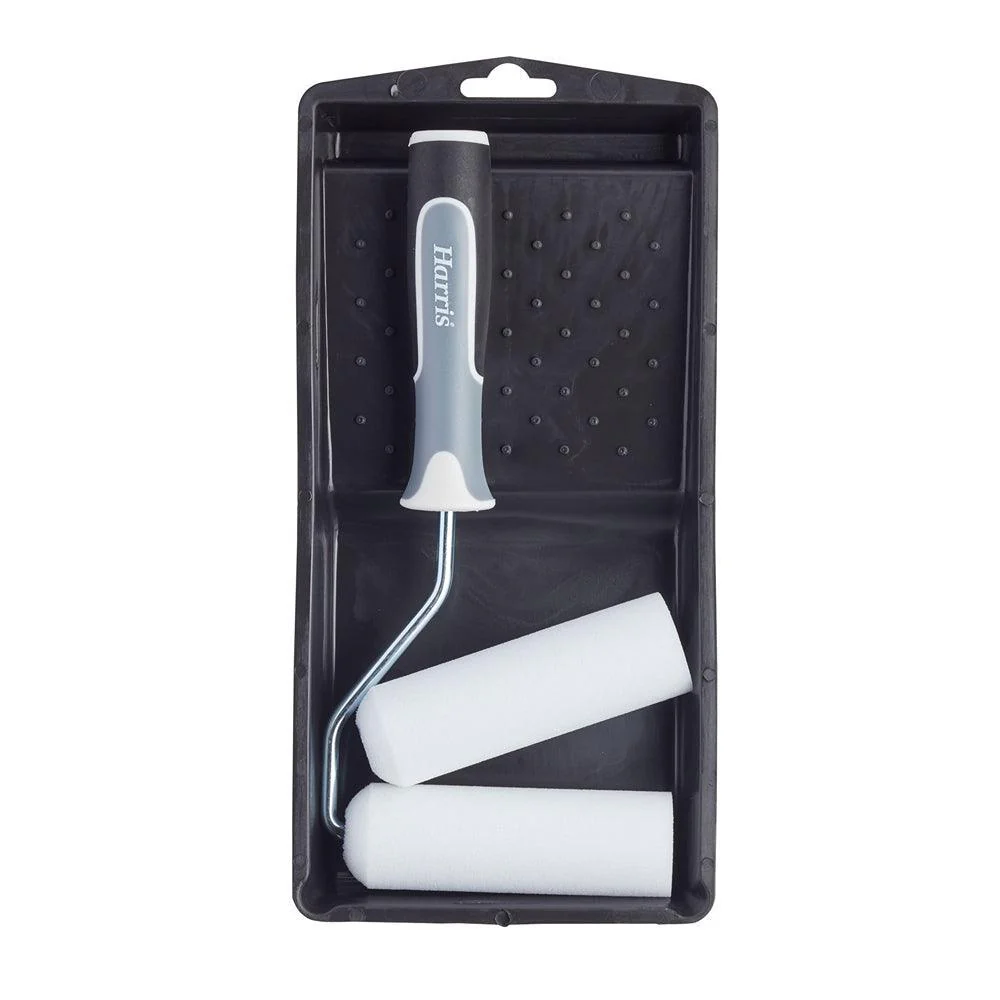 Harris Ultimate Woodwork Gloss Roller Set | 4in | 2 Sleeves - Image 3