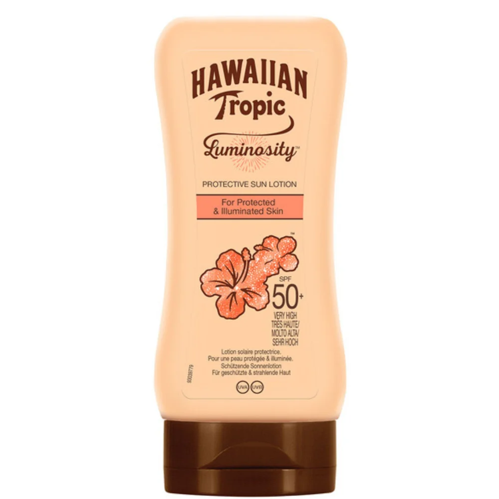 Hawaiian Tropic Luminosity Sunscreen Lotion | SPF50+ Hydrating Ribbons