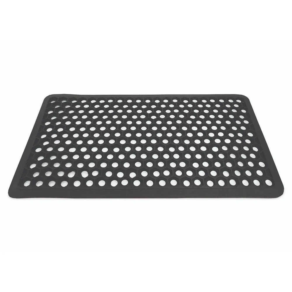 Heavy Duty Rubber Honeycomb Floor Mat | 40 x 70cm, Rectangular