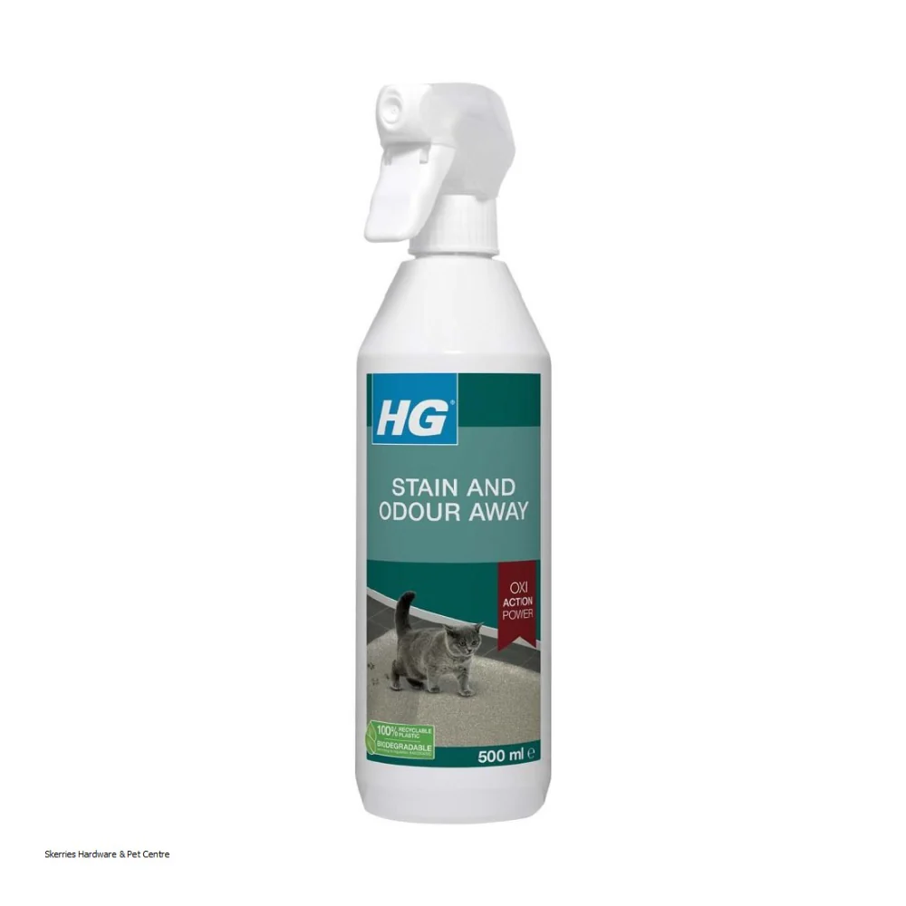 HG Cat Stain & Odour Remover Trigger Spray | Oxi Action, 500ml