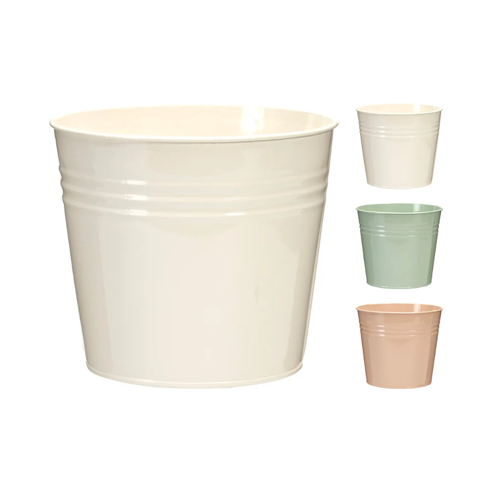 Home Decor Ribbed Planter Pot Cover |, Assorted Colours