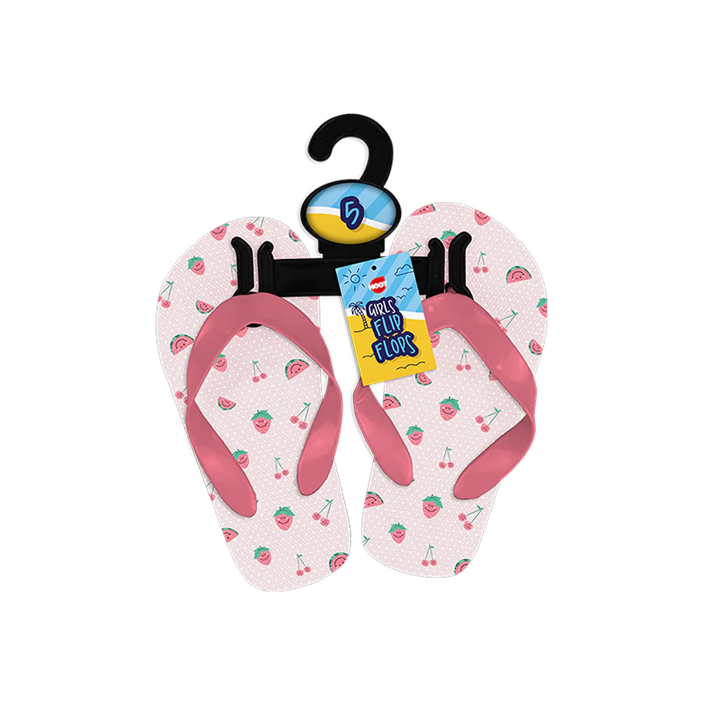 Hoot Girls Printed Flip Flops Sandals | Printed Footwear for Girls - Image 2