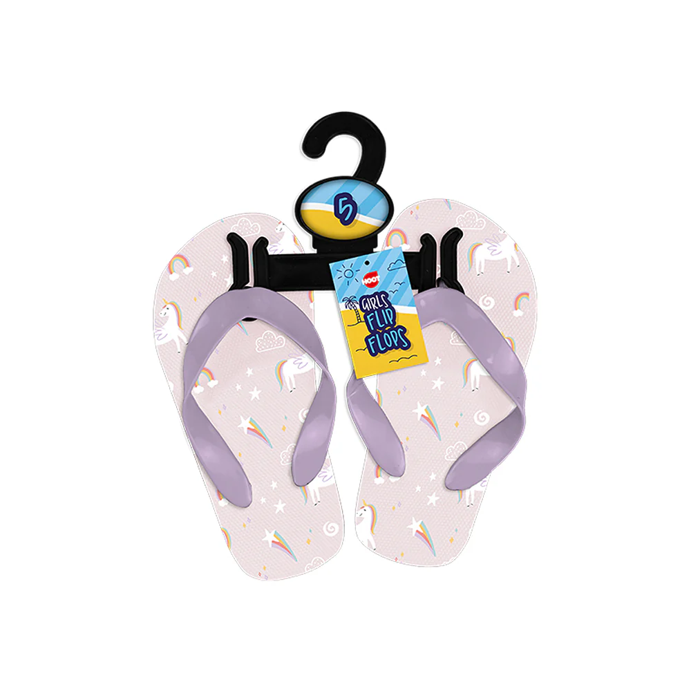 Hoot Girls Printed Flip Flops Sandals | Printed Footwear for Girls - Image 4