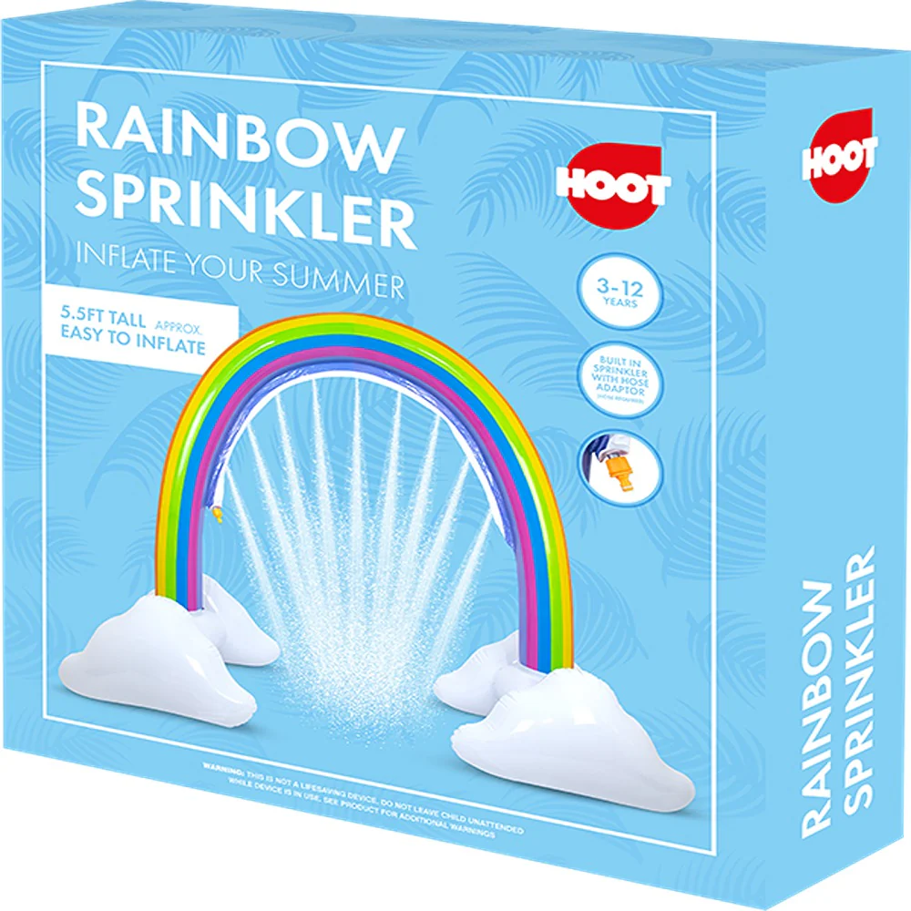 Hoot Inflatable Rainbow Sprinkler | 5.5ft Tall - Image 2
