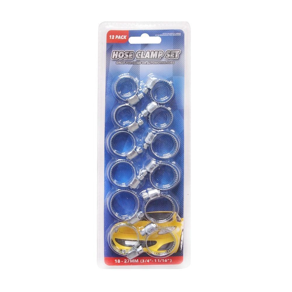 Hose Clamps Set 15-33mm | 12pc Set