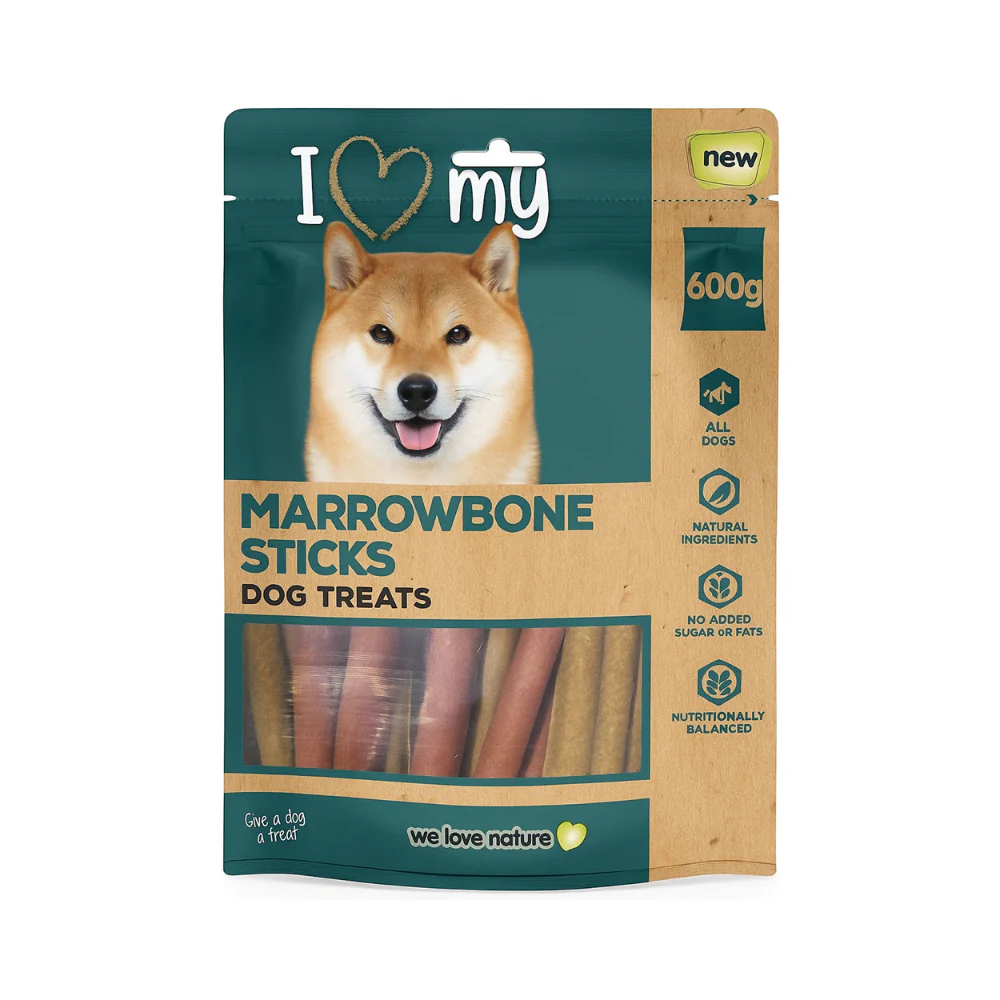 I Love My Pet Dental Sticks Dog Treats | Natural Ingredients, 600g