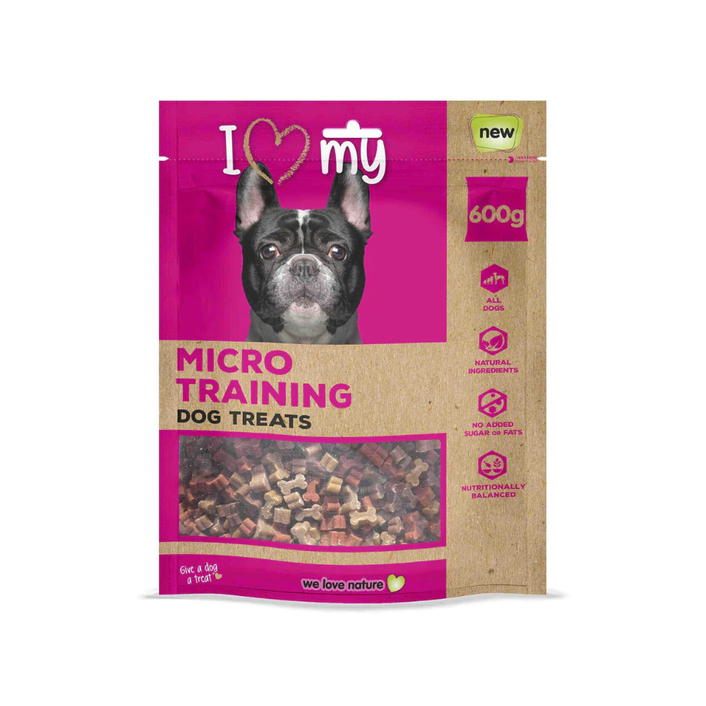 I Love My Pet Micro Training Dog Treats | 600g, Assorted Colours
