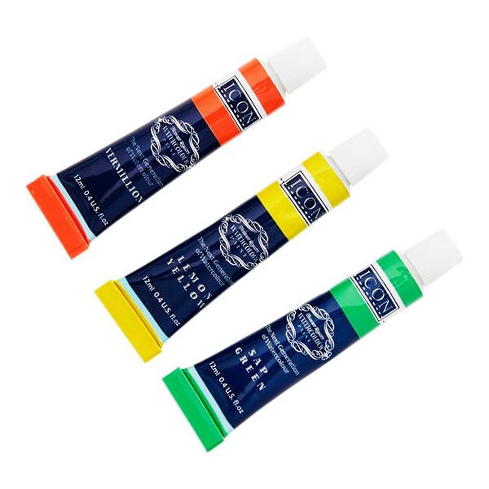 Icon Art & Craft Superior Quality Watercolour Paints | 12 x 12ml - Image 7