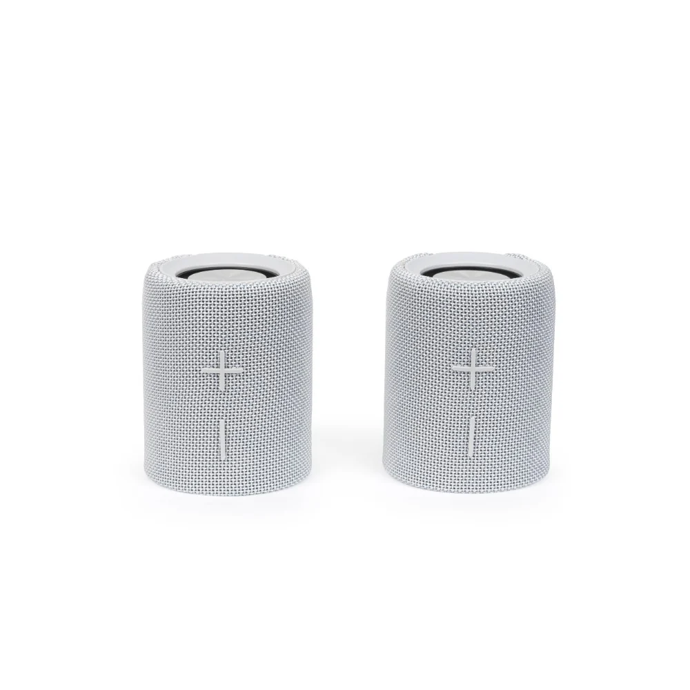 Intempo Aria Duo Grey Portable Speaker | Dual Passive Radiators - Image 4