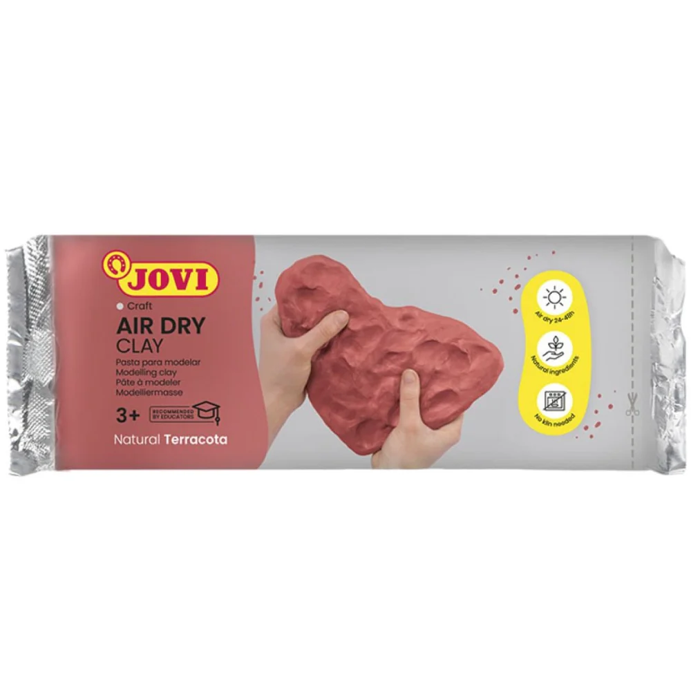 Jovi Terracotta Air Dry Modelling Clay | 500g, No Kiln Required