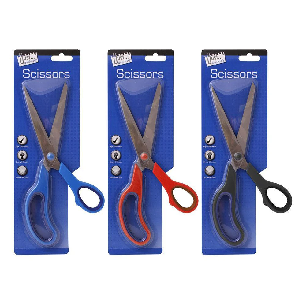 Just Stationery 10" MultiPurpose Scissors | Versatile Cutting Tool