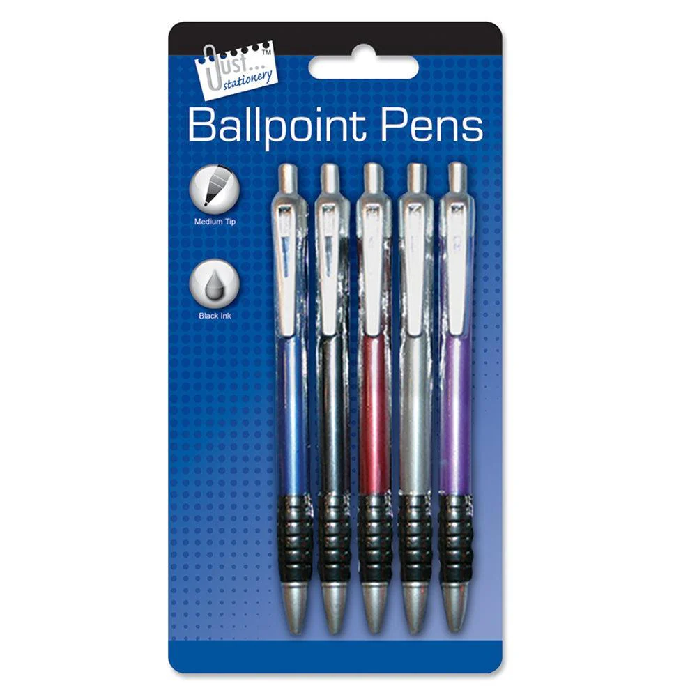 Just Stationery Ballpoint Pens | Pack of 4