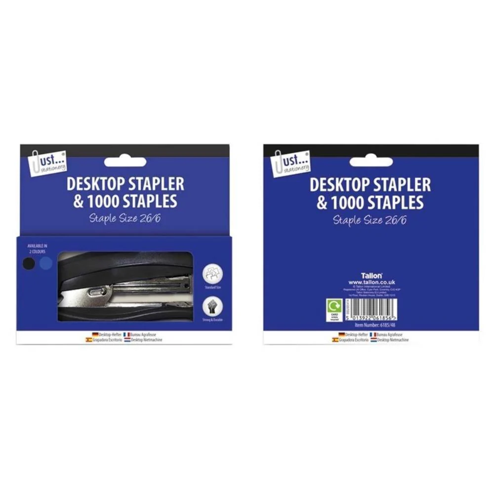 Just stationery Desktop Stapler | Includes Staples