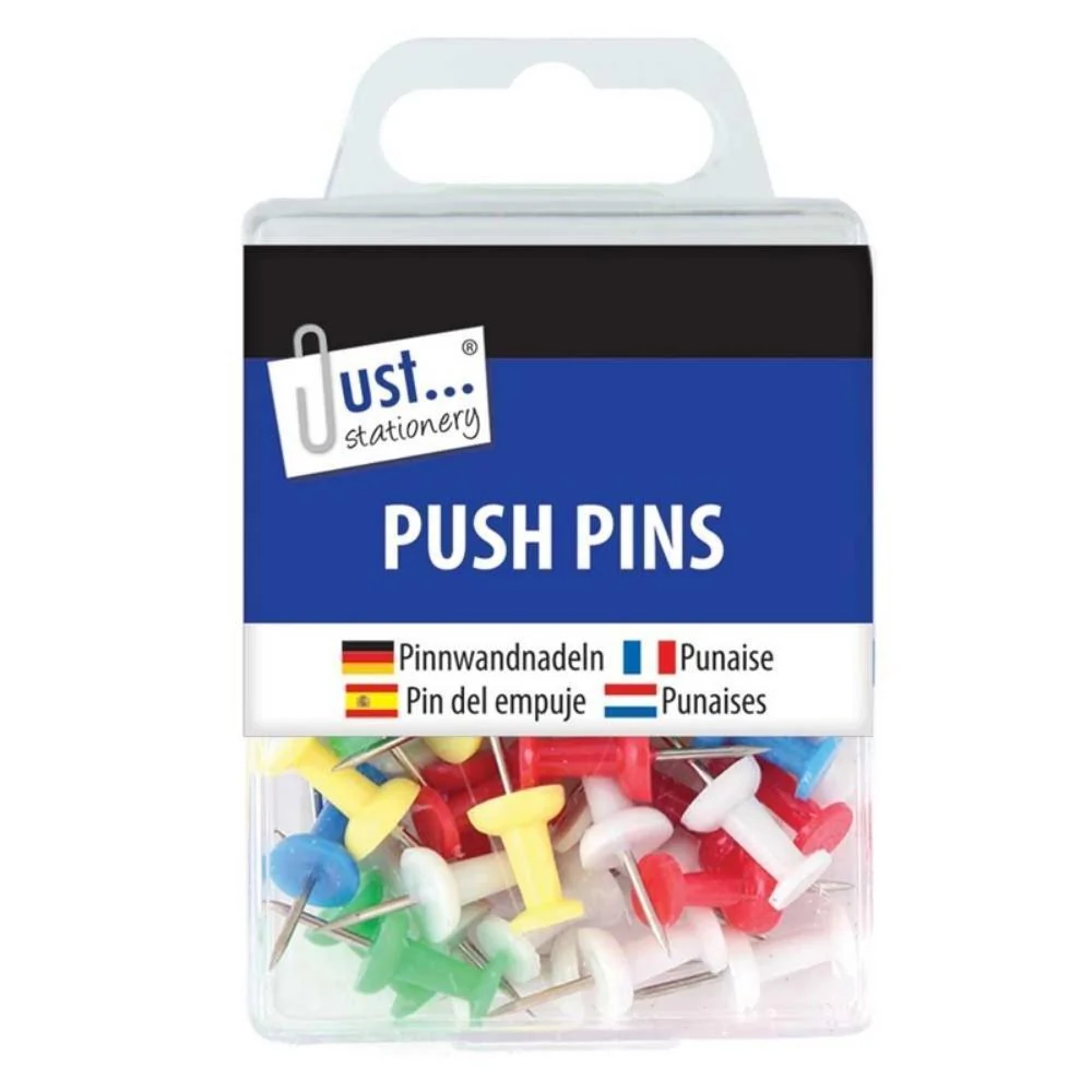 Just Stationery Multicoloured Push Pins