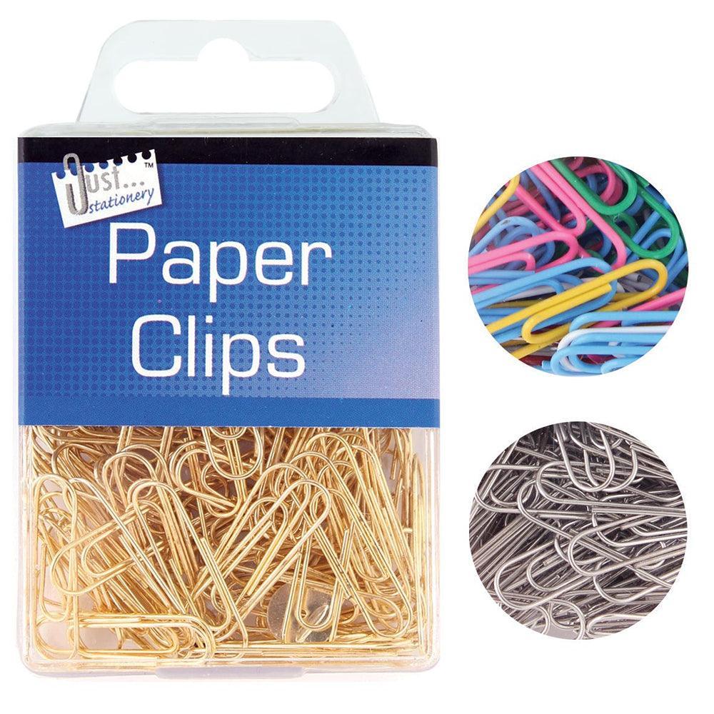 Just Stationery Paper Clips In Compact Box