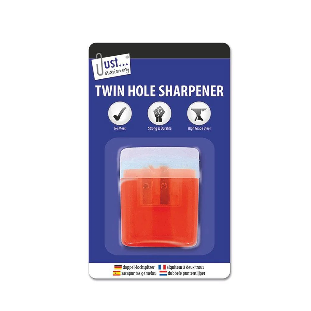 Just Stationery Twin Hole Pencil Sharpener