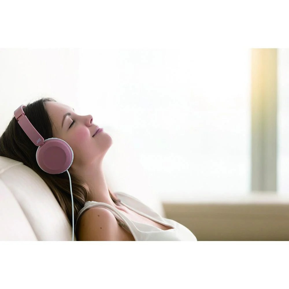 JVC Dusty Pink Headphones | Built-in Remote & Mic - Image 6