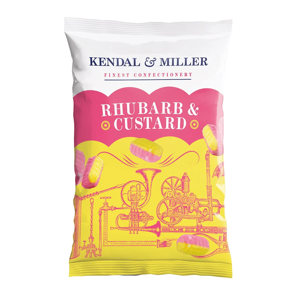 Kendall & Miller Rhubarb & Custard Confectionery Sweets | 225 g