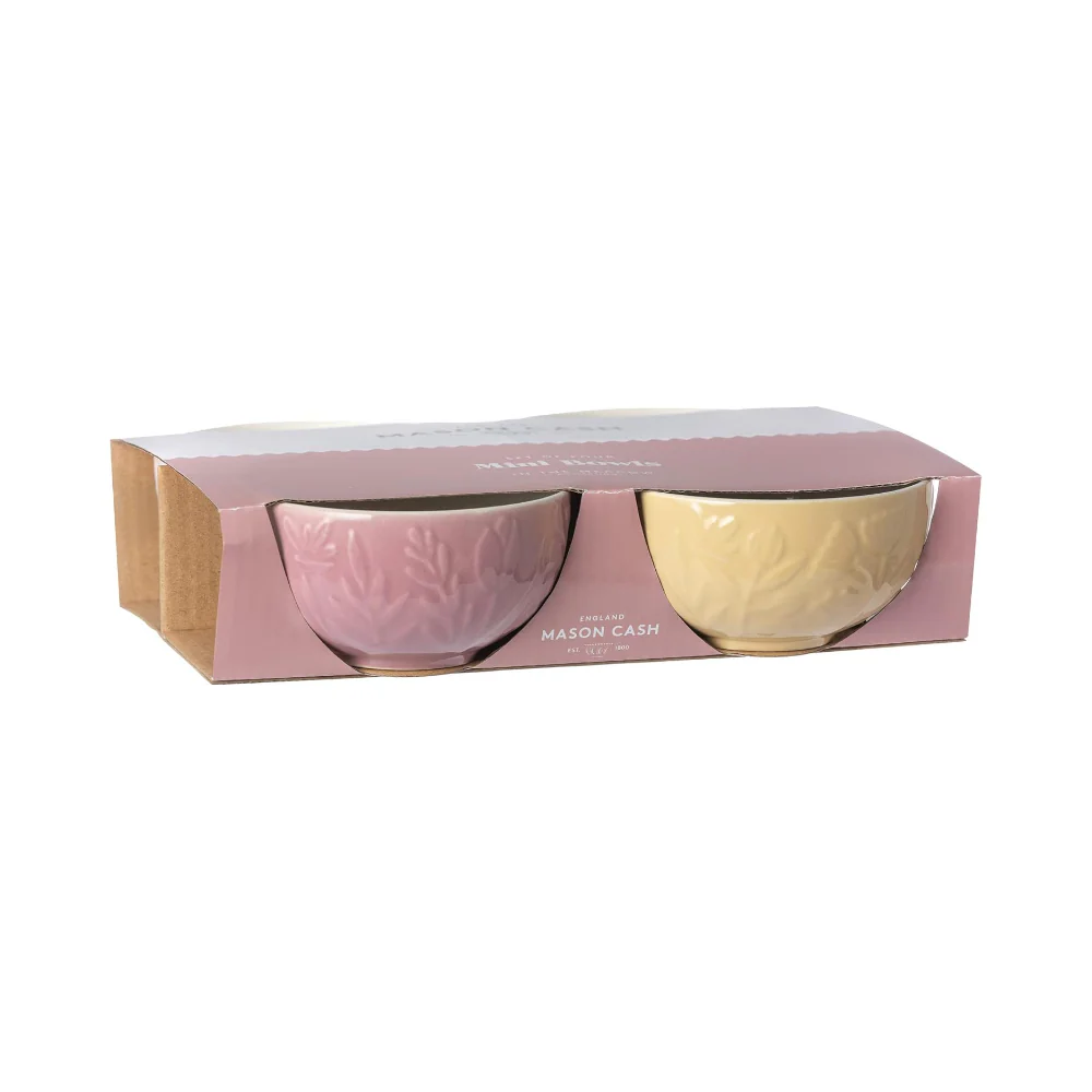 Kilner Embossed Mini Bowl Set | Pack of 4, Assorted Pastel Colours - Image 7