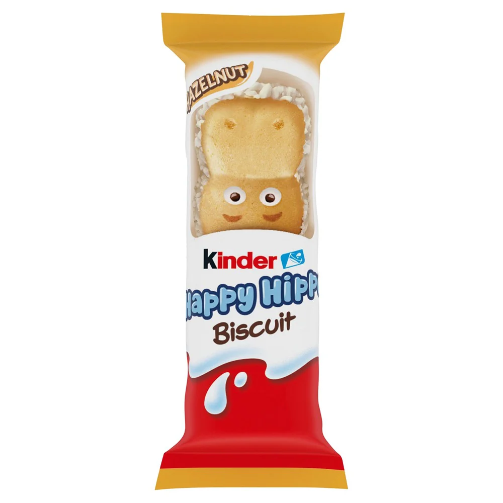 Kinder Happy Hippo Hazelnut Wafer Biscuit | Individual