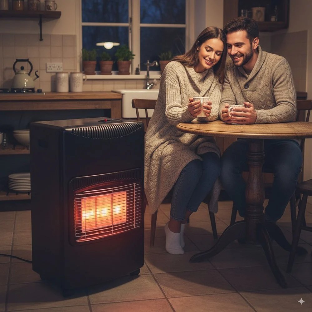 Kingavon Portable Gas Heater | 4.2kW, Slimline, Castor Wheels - Image 10