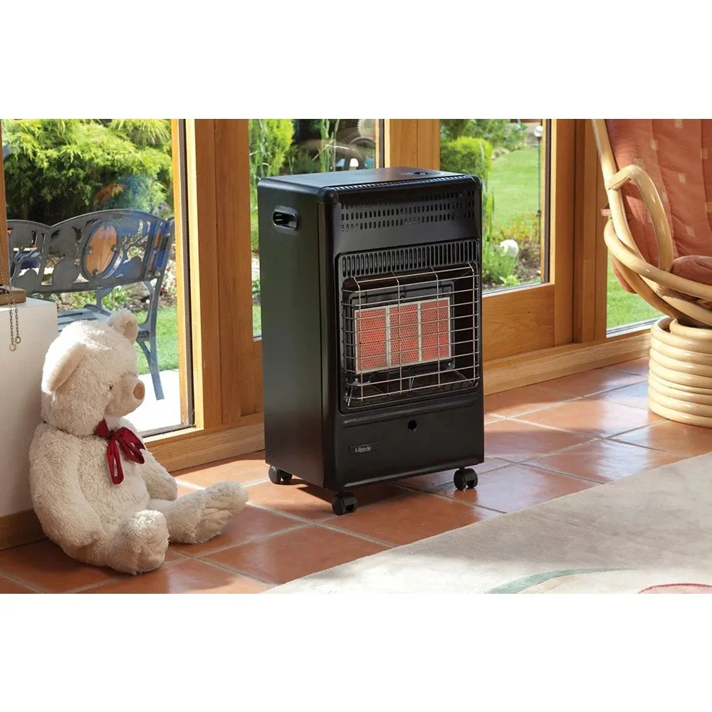 Kingavon Portable Gas Heater | 4.2kW, Slimline, Castor Wheels - Image 3