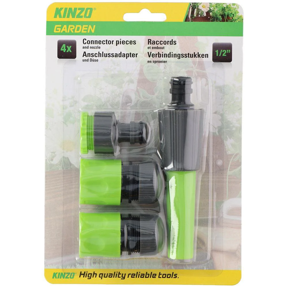 Kinzo Hose Connectors with Nozzle | 4 Piece Set - Image 5