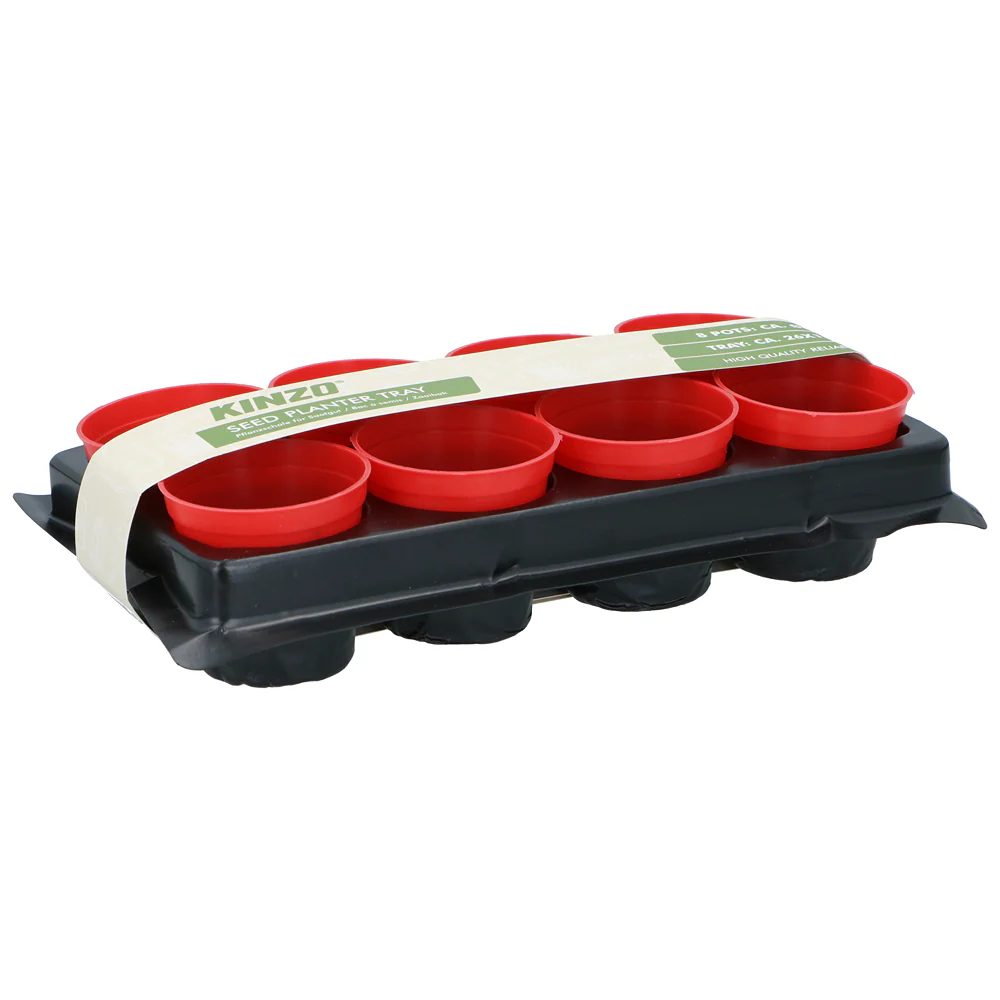 Kinzo Seed Planter Tray | Pack of 8 | Dia 6cm