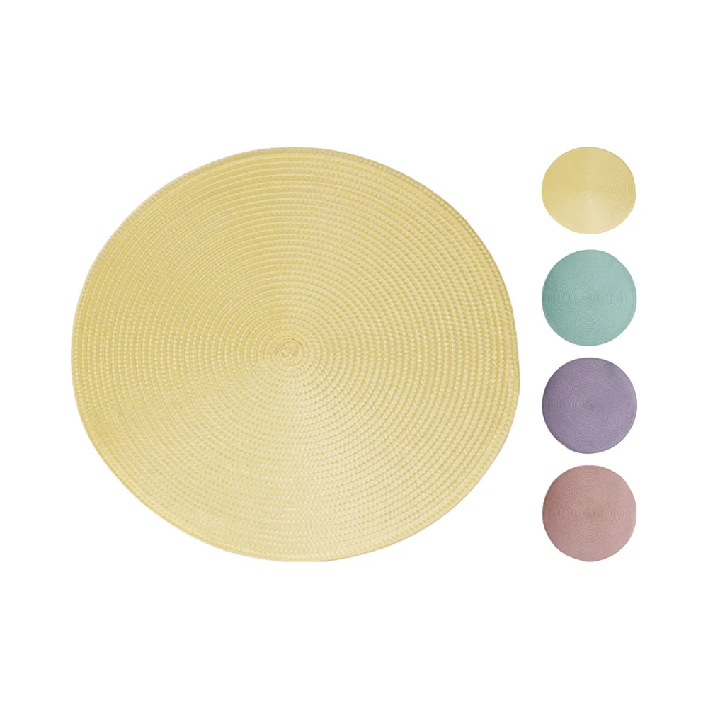 Kitchenware Round Braided Placemat | 38cm, Assorted Colours
