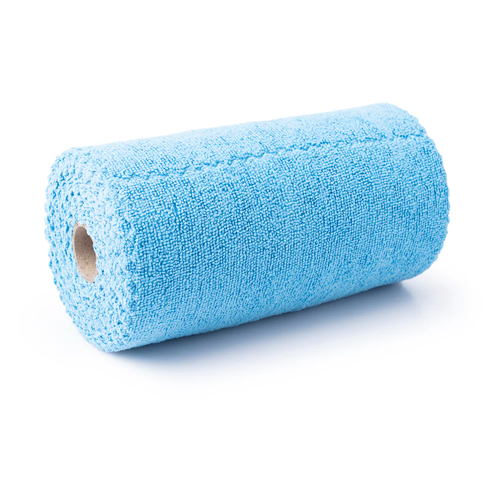 Kleaner Microfibre Cleaning Cloth Roll | Tear-Off Sheets, 52 Pieces, Blue - Image 2