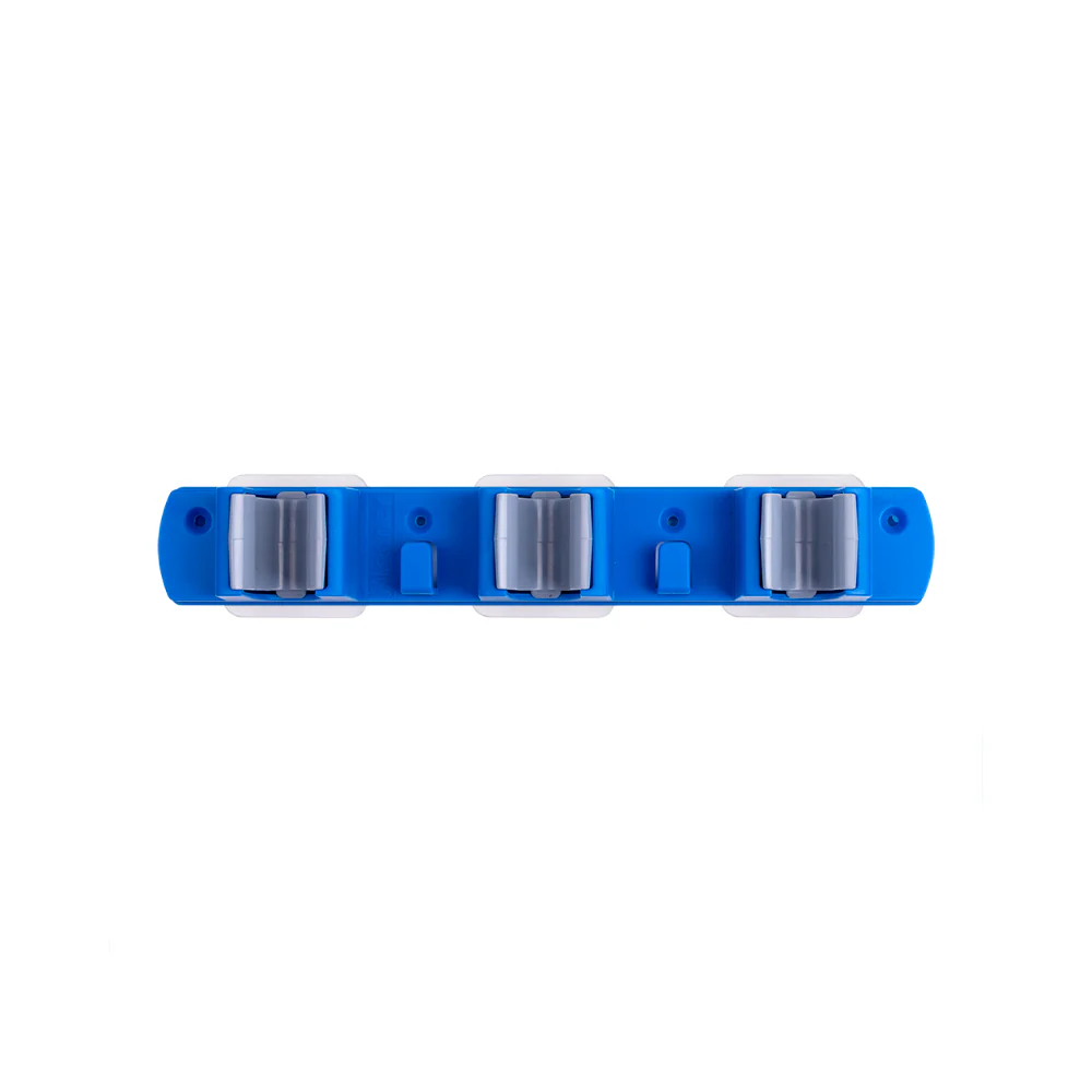 Kleaner Mop & Broom Holder Wall-Mount Organiser | Roller Grips, Wall Fixings - Image 2